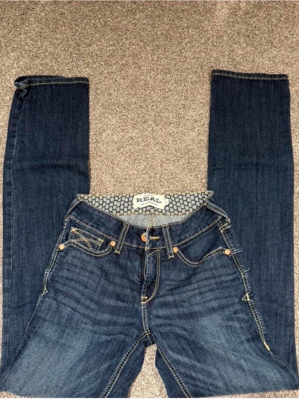 Ariat Dark Blue Straight-Leg Jeans